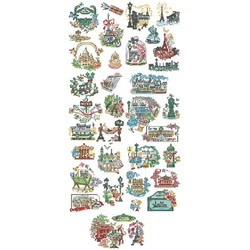 Balijijin Cross Stitch Kits Package Greeting Needlework Counted Cross-Stitching Kits New Style Joy Sunday Kits Embroidery Craft