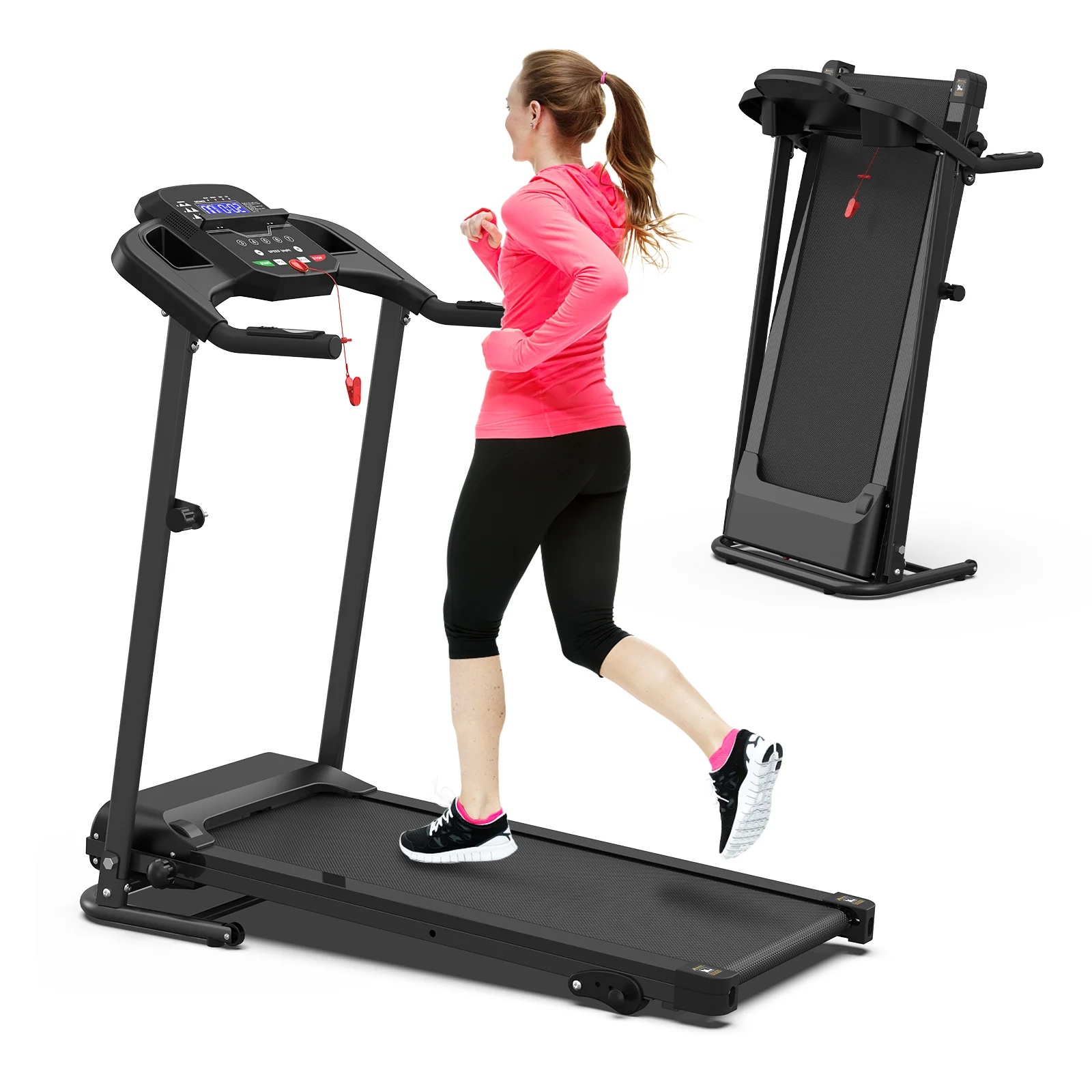 

USA Ready to Shi PWalking Pad Treadmill 2.5 HP Under Desk Treadmills Foldable for Home Walking Pad with Handle