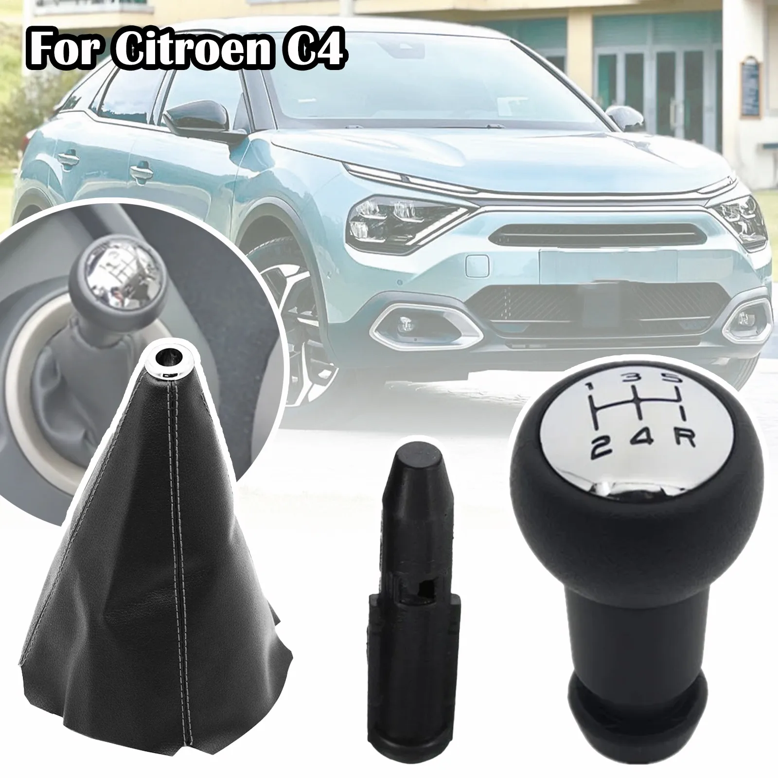 5 Speed Gear Stick Shift Knob For Citroen C4 Picasso Berlingo 2009 Lever Pen Adapter Replacement For Peugeot 206 207 307 308 407