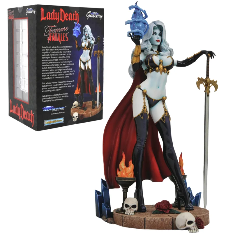 

Diamond Select Toys In Stock Femme Fatale Series Lady Death Scene Figure Female Soldier Action Figure