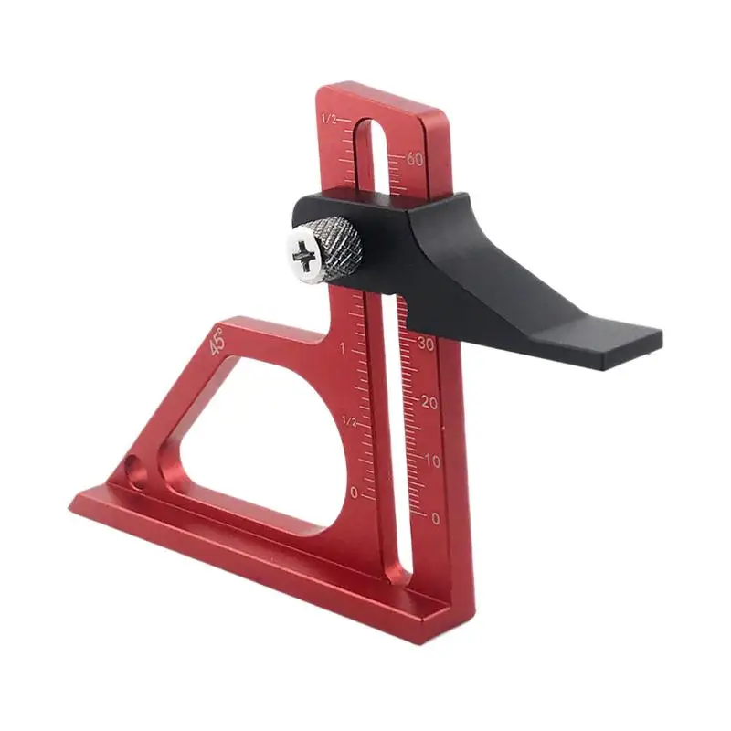 

Woodworking Height Gauge Adjustable Drill Press Height Gauge Aluminum Alloy Precision-Machined Measuring Tool For Furniture