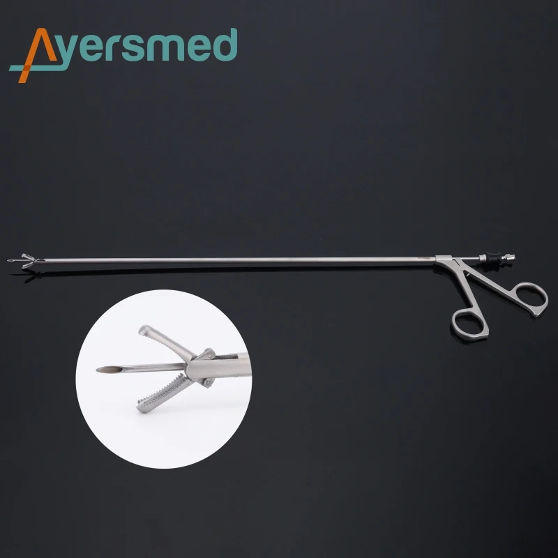 

Laparoscopic Instruments Cholangiography Forceps, Cholangiogram Forceps 5mm