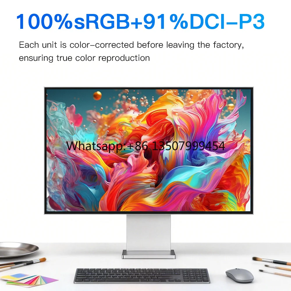 Led 30 Inch 2560*1600 IPS Gaming Monitor 16:10 10Bit 75Hz Refresh Rate DCI-P3 91% All Aluminum Alloy