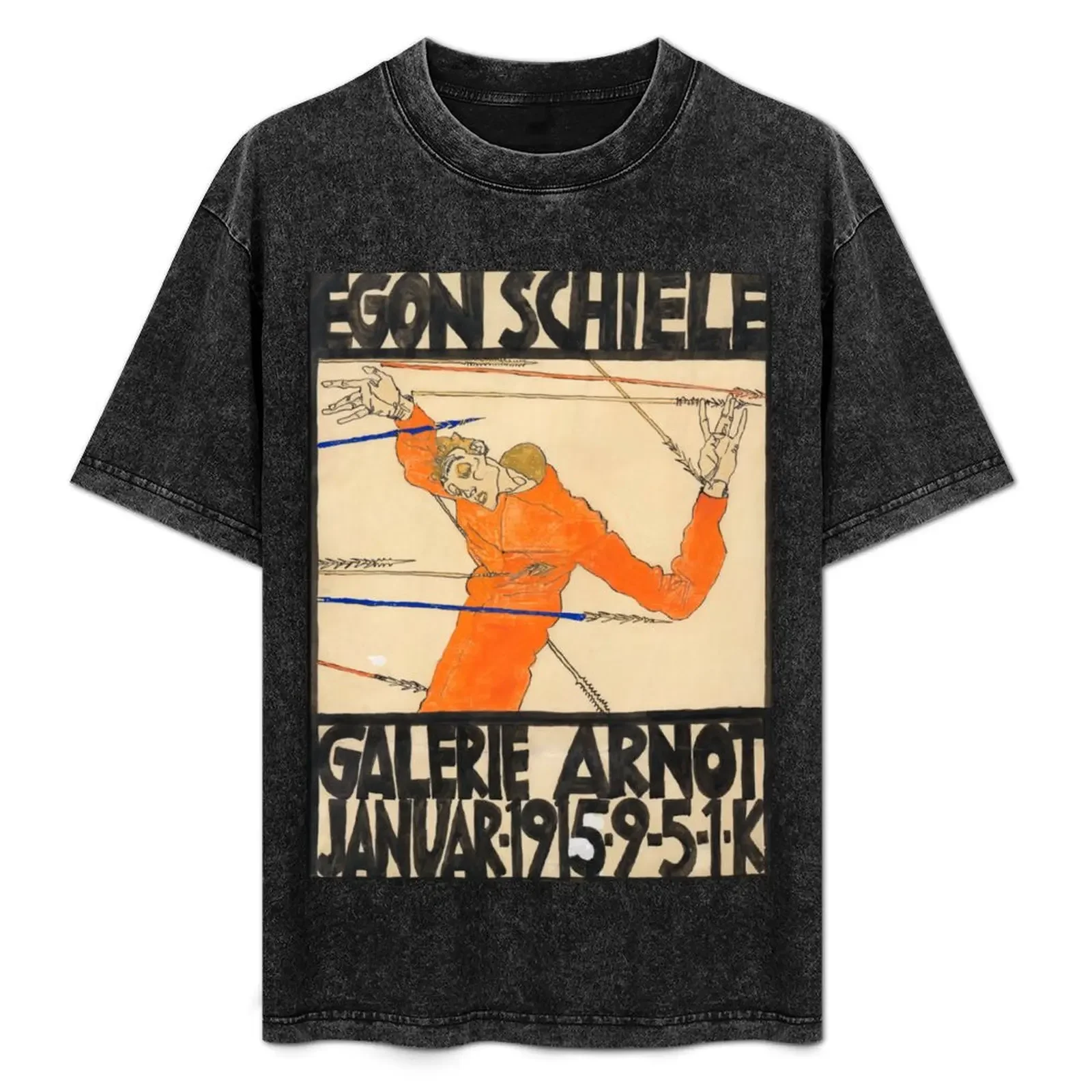 

Egon Schiele Exhibition Poster T-Shirt plain shirts graphic tees tees men clothing