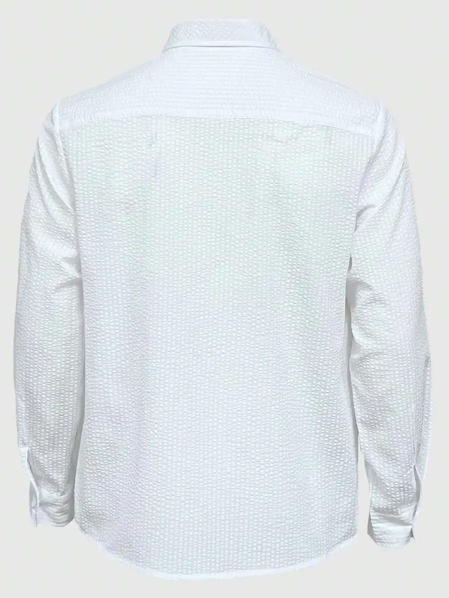 Herren Langarm-Streifenhemd mit Lockerem Schnitt Stilvolle Bequeme Freizeitkleidung für Alle Jahreszeiten Ideal für Outdoor-Aktivitäten – Detail 16