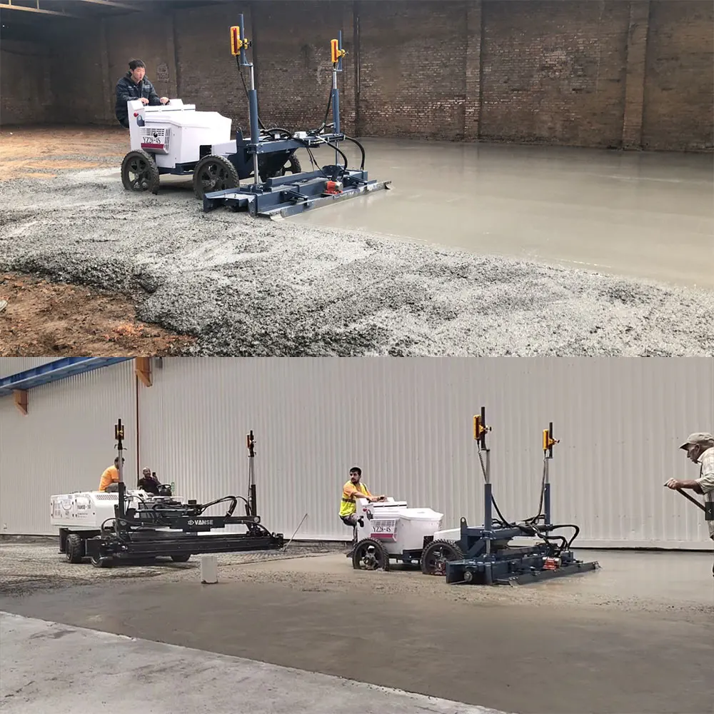 Concrete Floor Works Full Hydraulic System Straight Line Self-Leveling Laser Guided Laser Leveling Machine Factory Direct Sales