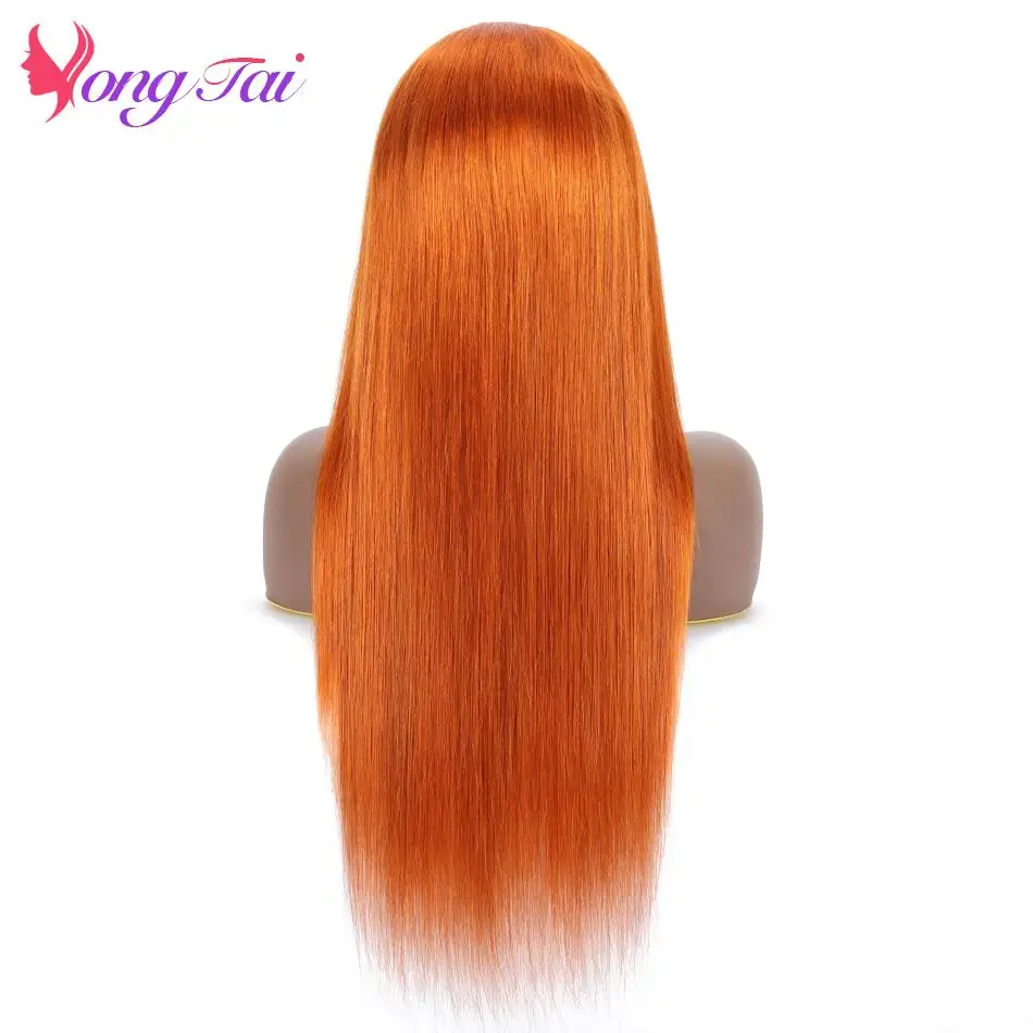 Brazilian Straight Human Hair Lace Front Wigs For Women Pre Plucked Light Color 350# All For 1 Real And Free Shipping From China