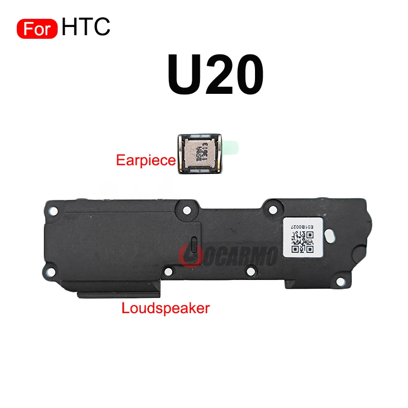 ل HTC U20 أعلى سماعة الأذن المتكلم أسفل مكبر الصوت الطنان قارع الأجراس إصلاح أجزاء