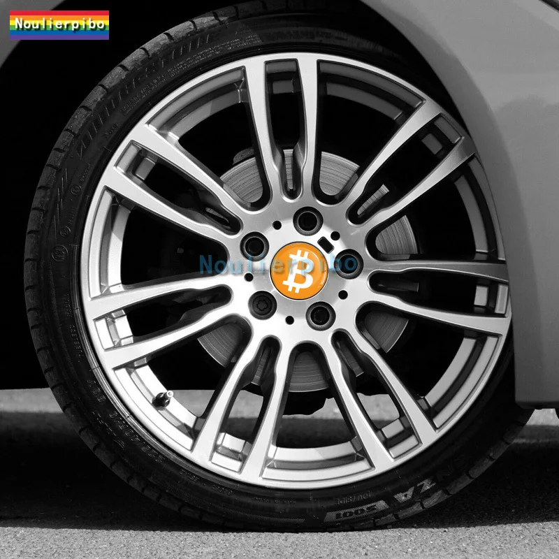 3D Epoxy Die Cut Dome Stereo Car Sticker Bitcoin PVC Car Motorcycle Helmet Office Supplies Mobile Phone Piano Vinyl Decal