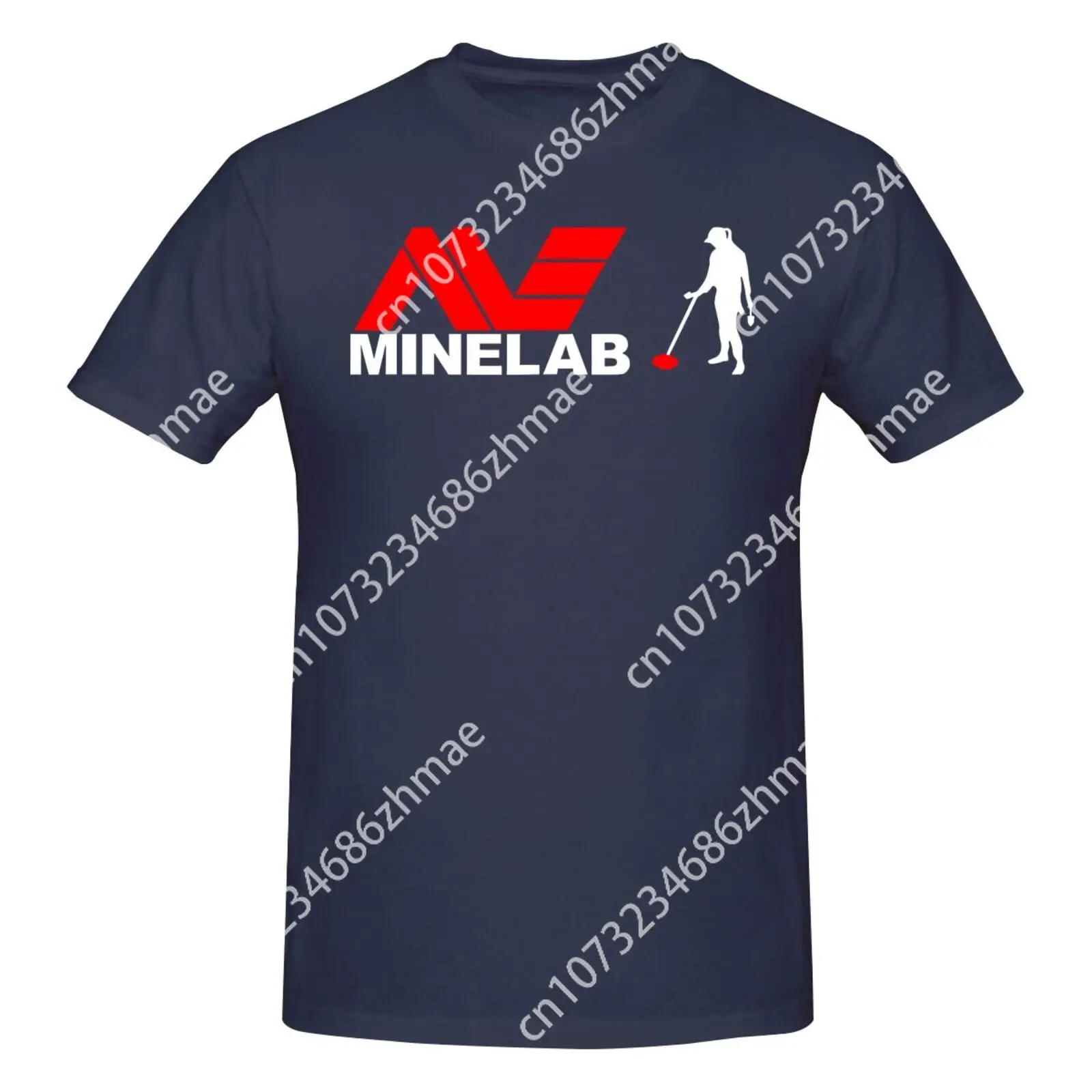 Hot Fashion Casual Funny Short Shirt New Minelab Logo T-Shirt