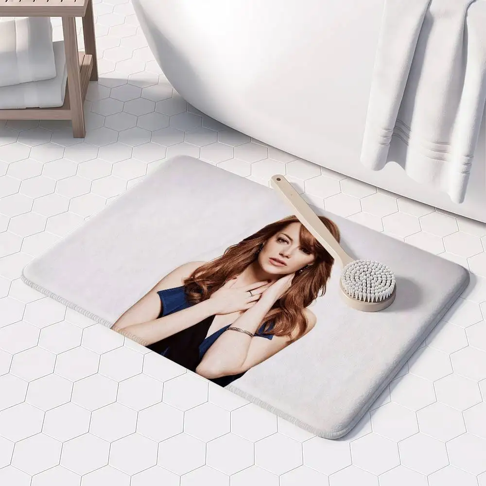 الممثلة إيما ستون الكلمة حصيرة مطبوعة كبيرة السجاد غرفة وغرفة نوم السجاد الحمام المضادة للانزلاق باب الحصير السجاد الصغيرة