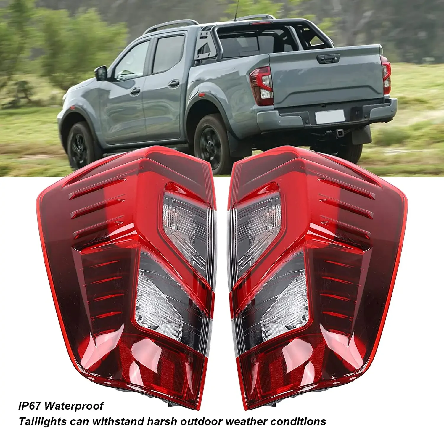 Car Tail Lamp Taillights Waterproof Multifunction Rear Brake Lamp Replacement for Nissan Navara np300 frontier 2021 2022LED