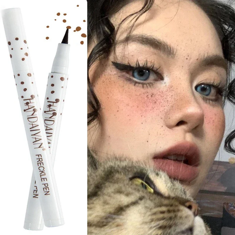 1PC Waterproof Face Fake Freckles Pen Natural Lifelike Fake Freckles Pen for Long Lasting Look Dot Spot Pen Makep Tool Cosmetic