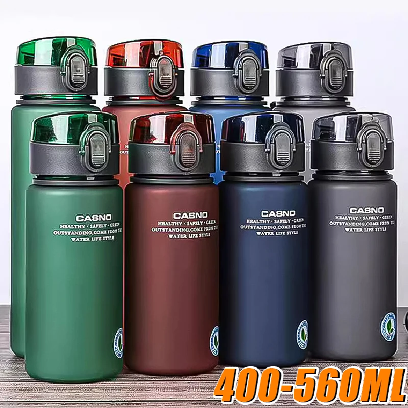 Scrubs Sports Cup Plastic Handy Outdoor Camping Portable Beverage Bottle Student Water Bottle with Lid Space Cup 400ml 560ml