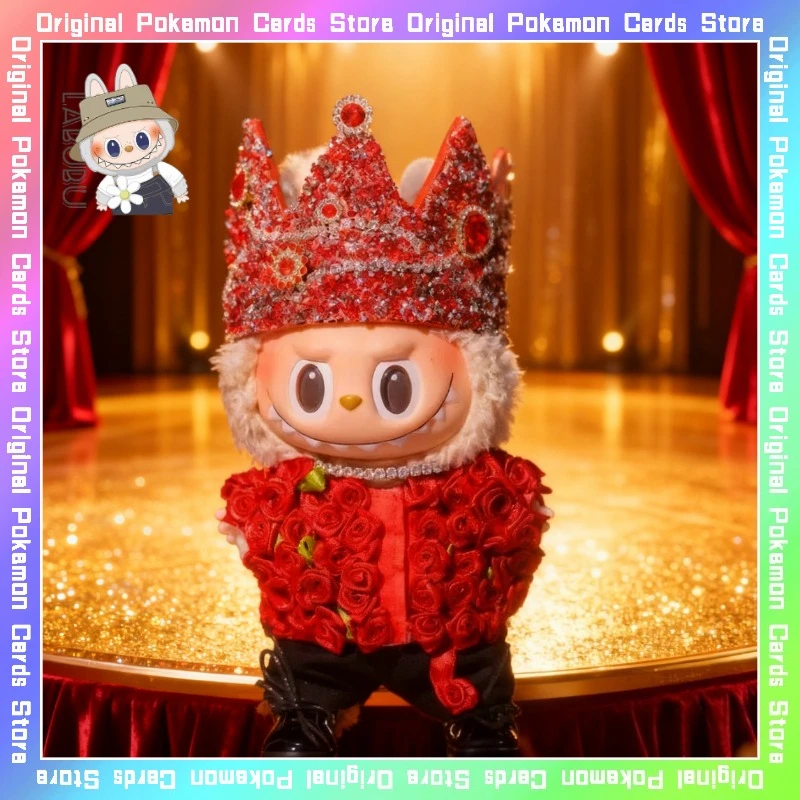 

Only Clothes for 17cm V1 V2 V3 Labubu Kpop Crown Outfit Stylish Cosplay Star Dolls Cosplay Accessories Birthday Toy Gifts