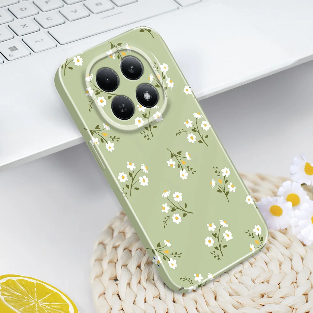 Star Flower Phone Case For Xiaomi Redmi Note 15 14 13 12 11 Pro Plus 12S 11S 15A 14C 13C 4G 5G Film Hard Cover