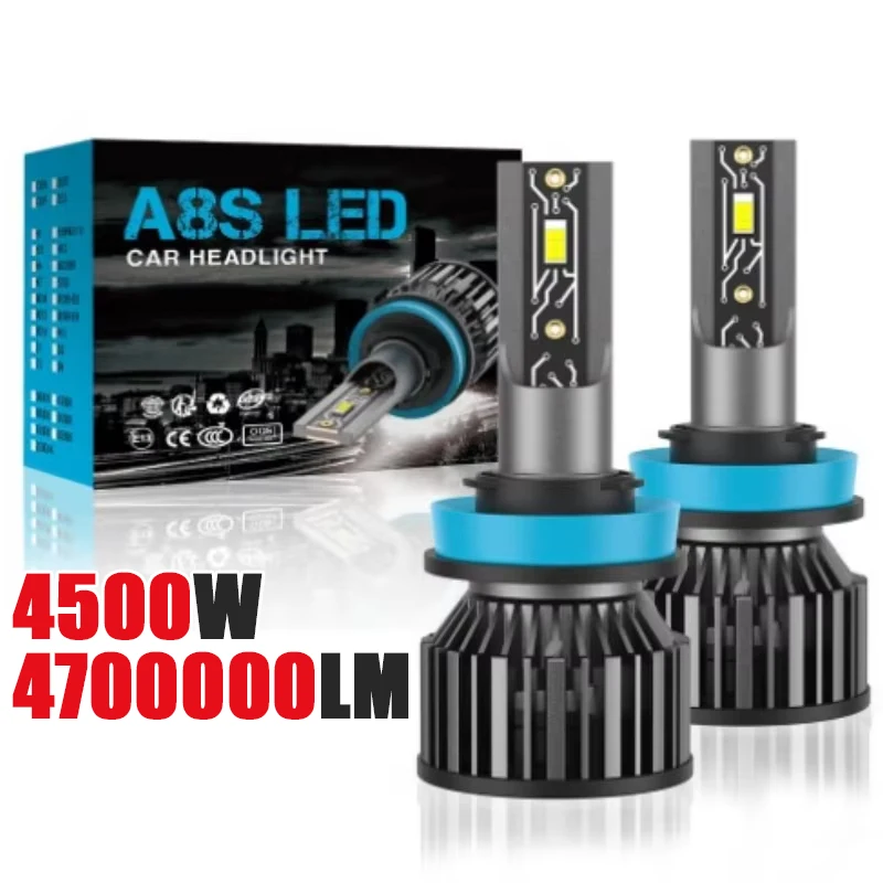 4500 واط H1 H4 H7 LED Canbus H8 H11 9005 HB3 9006 HB4 9012 Hir2 Led لمبة 5570 CSP مجموعة السيارات 12 فولت توربو الضباب مصباح 24 فولت #2
