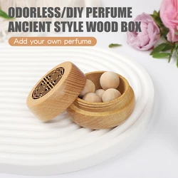 DIY Perfume Odorless ancient style wooden car accessories ornaments air freshener decorations fragrance diffuser aroma dashboard