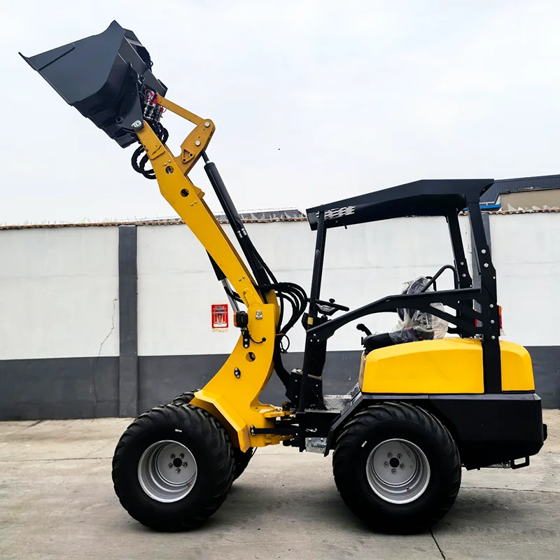 Factory direct Small loader 1-ton mini telescopic loader with CE EPA telescopic arm wheel loader
