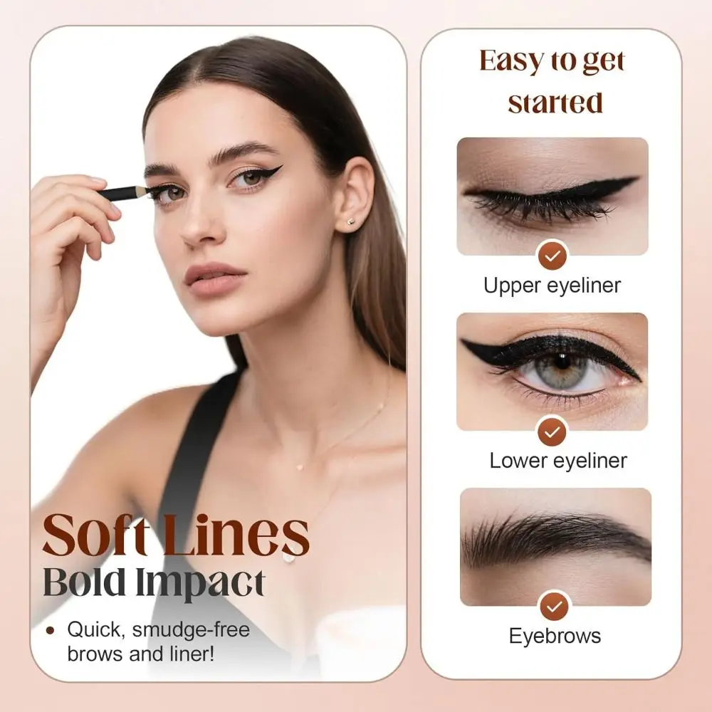 New Smudgeproof Eyebrow Pencil Natural Waterproof Eyebrow Pen Ultra Fine Smooth Brow Enhancer