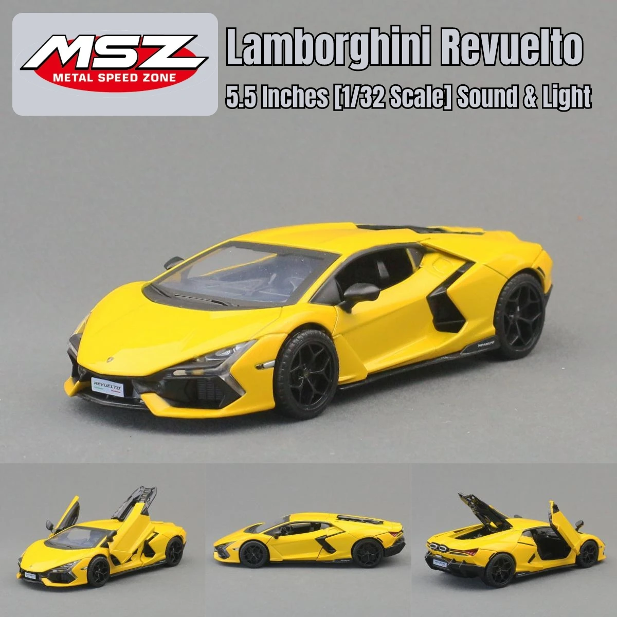 1/32 Lamborghini Revuelto Super Sport Toy Car Model RMZ CiTY 1:32