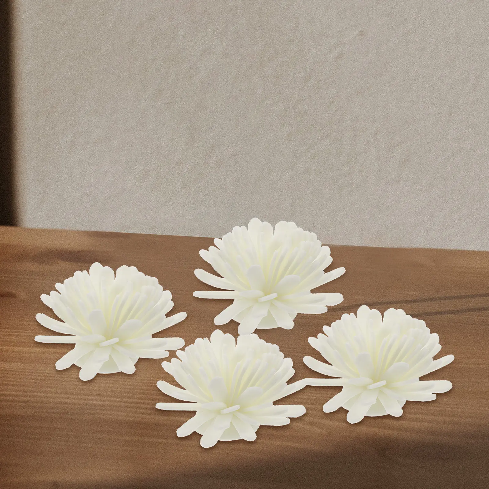 100-個人工菊アロマディフューザーフラワーヘッド小さな-pe-花ホームオフィス装飾用エッセンシャルオイルディフューザー