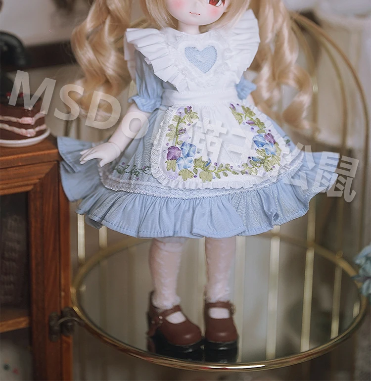 BJD Doll Wig 1/3 1/4 1/6 Handmade Bjd Doll Wig Curly Hair DIY Joints Doll Toy Fashion Fiber Double Tail Wig Dolls Accessories