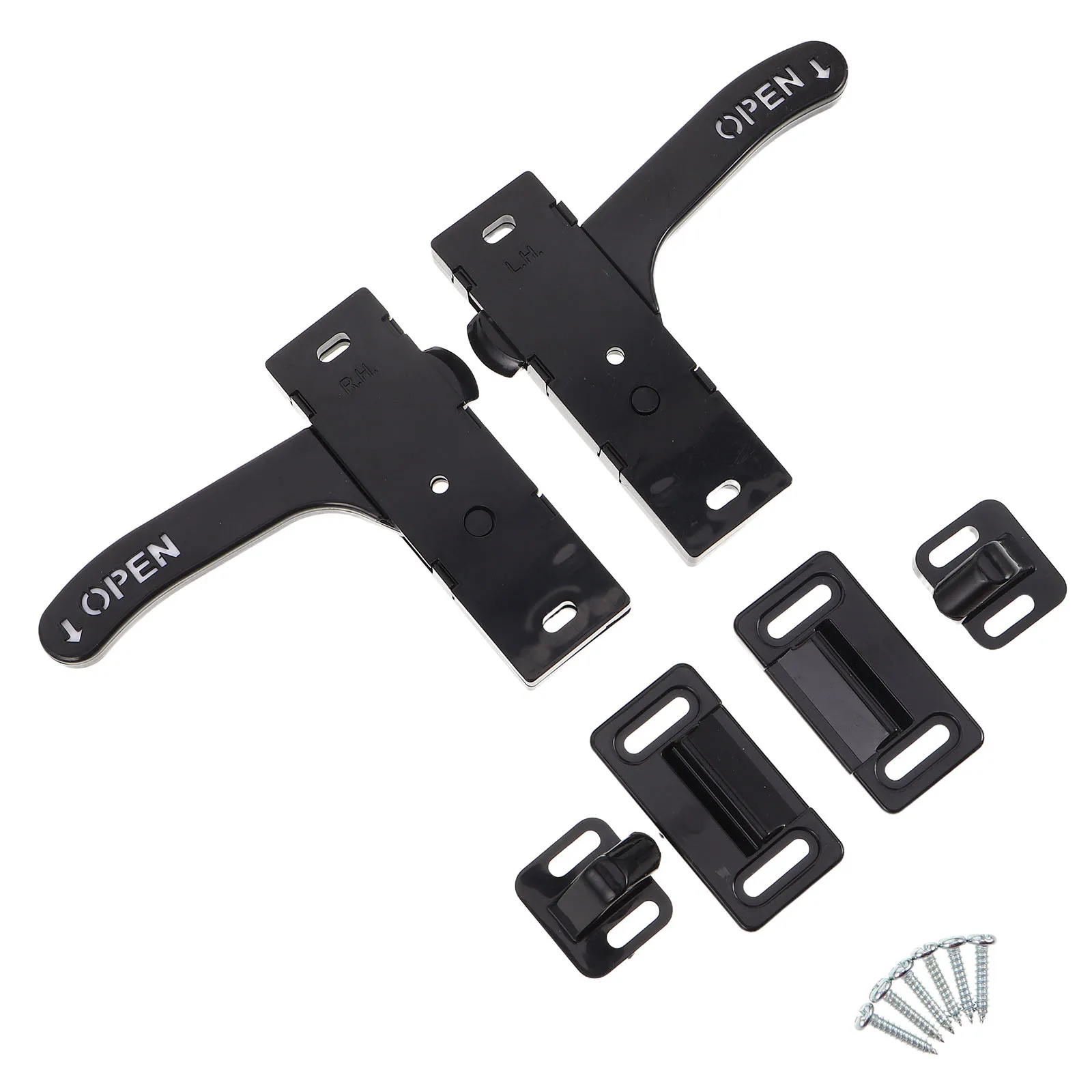 

2 Sets Handle Kit Durable Plastic For Camper Travel Trailer Motorhome Easy Install Universal Fit Left Right Doors Replacement