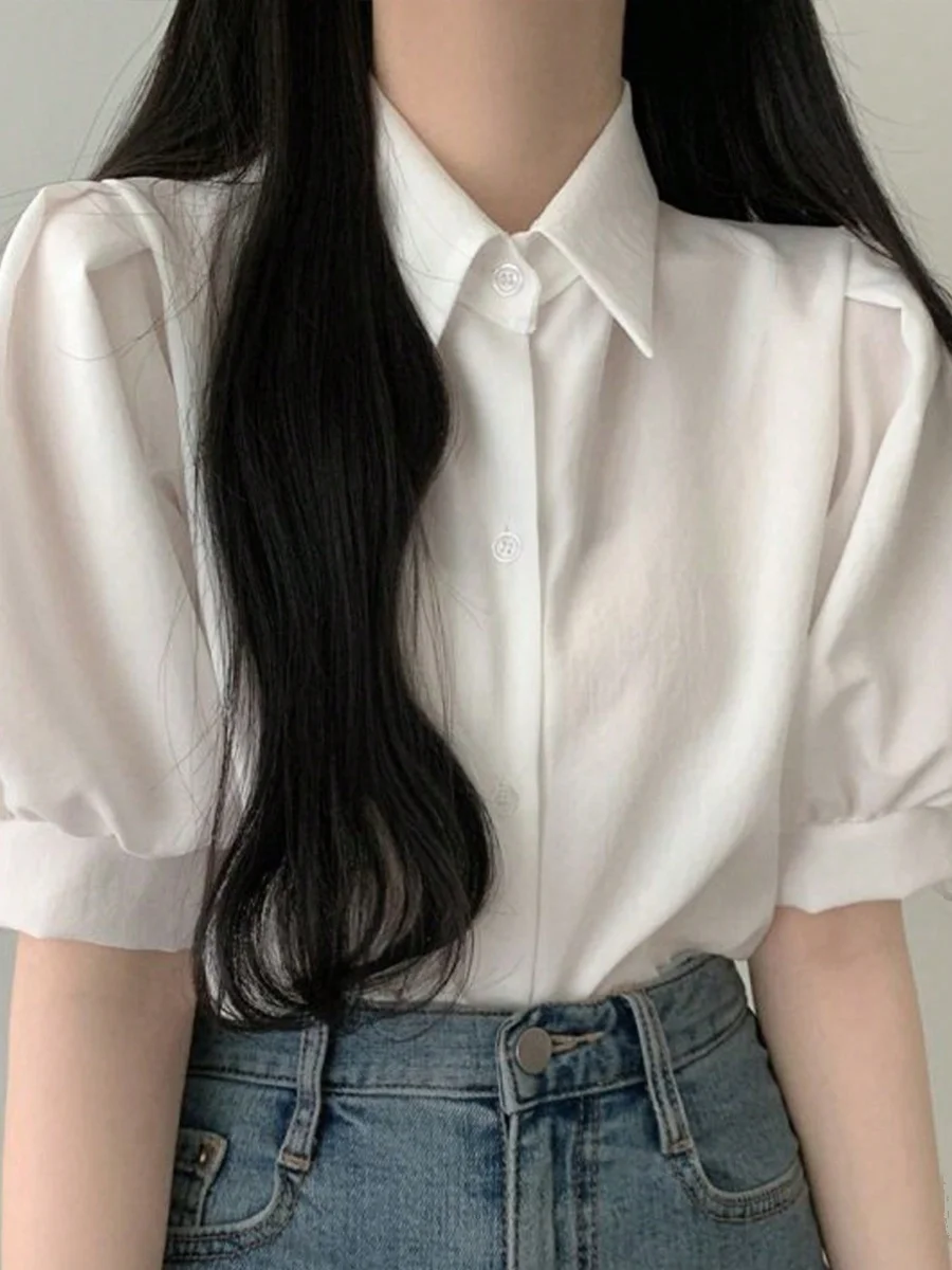 Dongda Gate ฤดูร้อน High-End คอเปิดเสื้อสเวตเตอร์ถัก irt หลวมกระชับสัดส่วน ort Sve สีขาวผู้หญิง Faion เกาหลี Sle