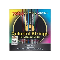 Alice AC107C Colorful Classical Guitar Strings Colorful Nylon Colorful Coated Copper Alloy Wound Classic Guitarra Strings