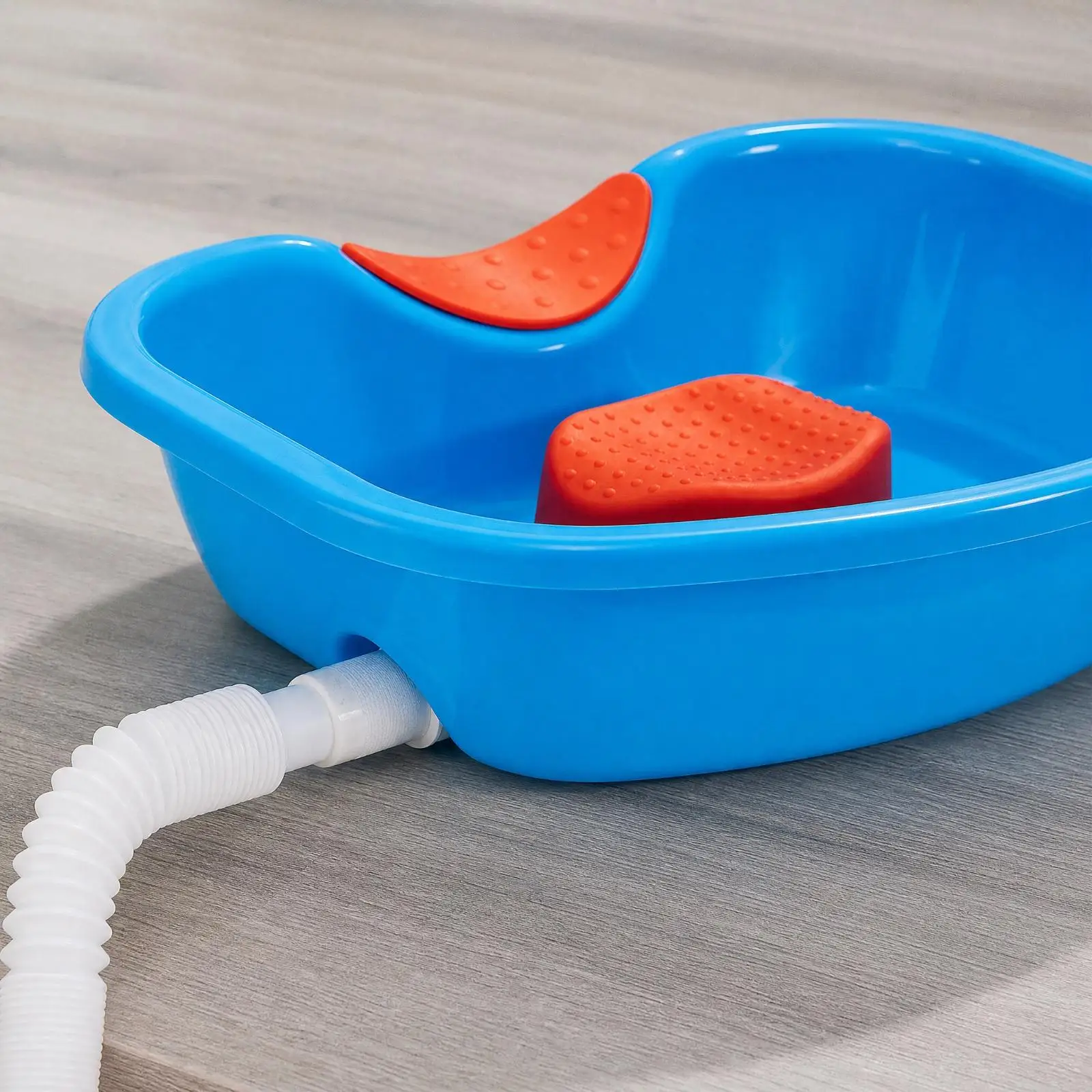 Hair Salon Wash Basin Portable Reclining Shampoo Sink for Bedridden Women Elderly with Cushioned Neck