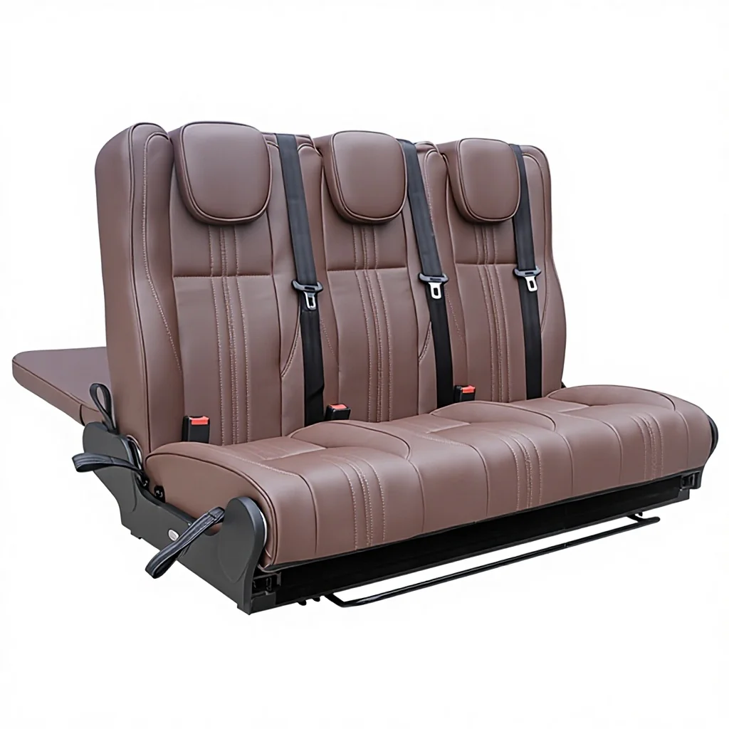 

RV Swivel Seat, China Custom Leather Auto Seat Sofa Bed for Bus Camper Cara RV Passenger Use