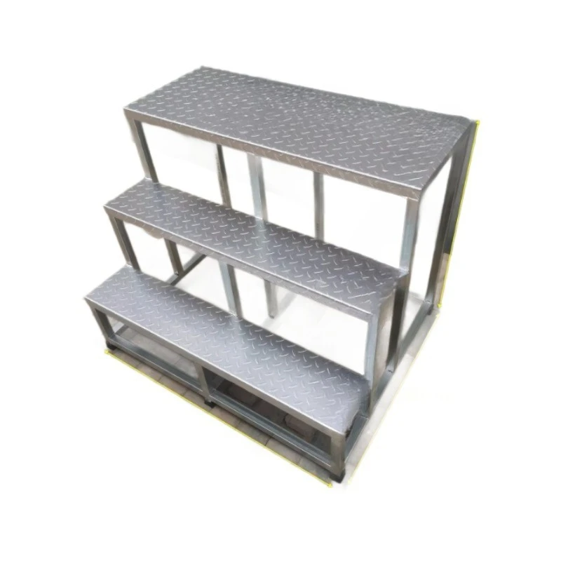 

1 meter wide, industrial platform, ladder iron, stairs, steps