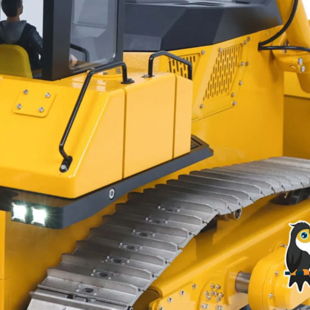 

Toy 1/12 RTR Metal Radio Control Hydraulic Bulldozer D155AX Heavy Duty Model Dozer 5 Plows Brushless Motor Light Truck Machine