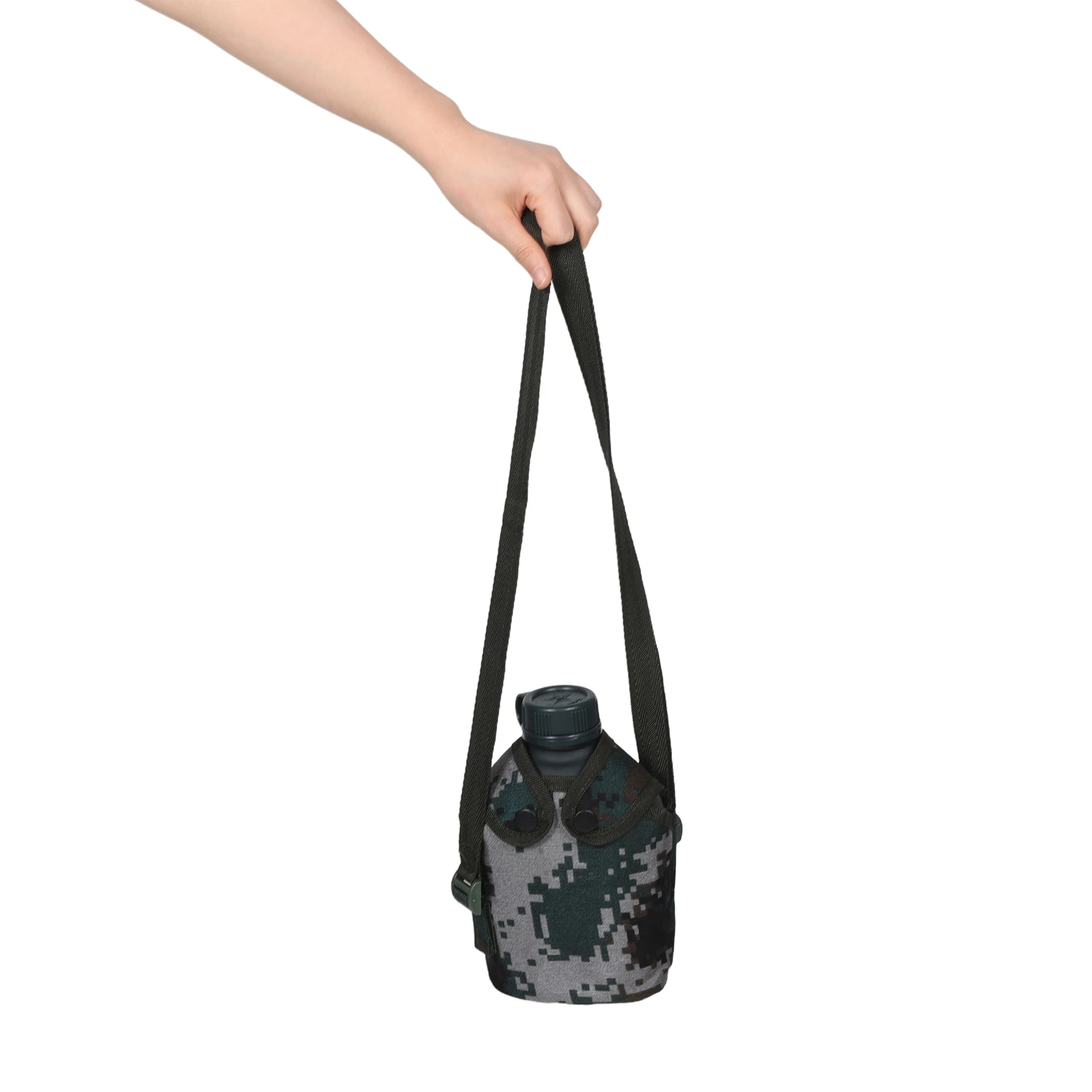 

1PC Outdoor Camouflage Kettle Aluminum Water Bottle Portable Small Tea Coffee Camping Fishing Hunting Backpacking Durability