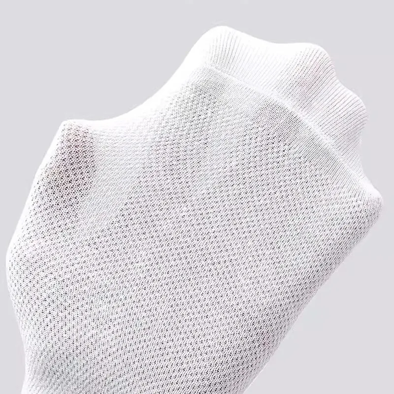 10 Pairs Men\'s Breathable Mesh Summer Short Socks, Sports Versatile Cotton Socks at Discount Price Sports and Casual Wear