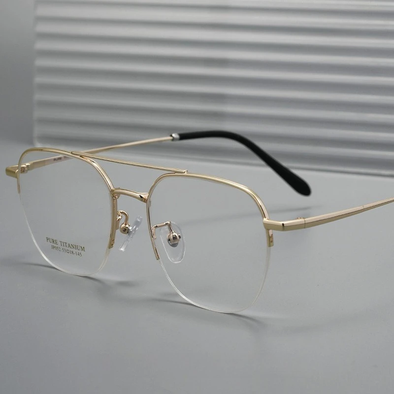 

Pilot Style Double Beams Colorful Alloy glasses frame men women Myopia Presbyopia prescription Lenses attachment eyewear