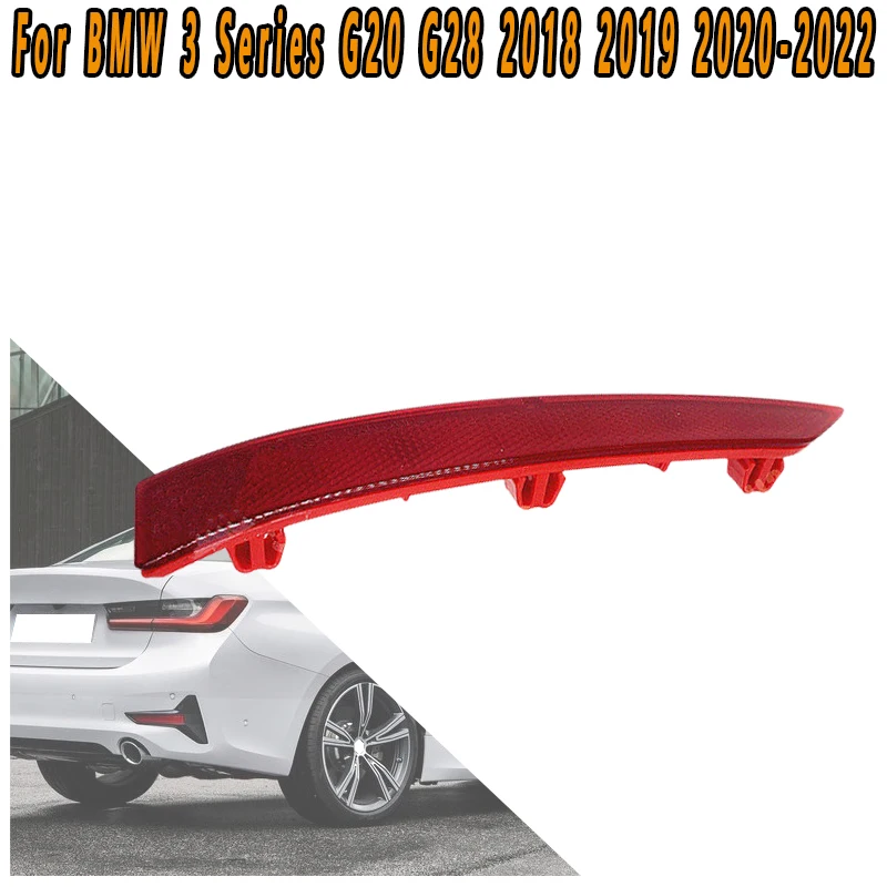 

Not For M Power For BMW G20 G28 330e 330eX 330i 330iX 2018-2022 Reflective Strip Warning Light Rear Bumper Light Accessories