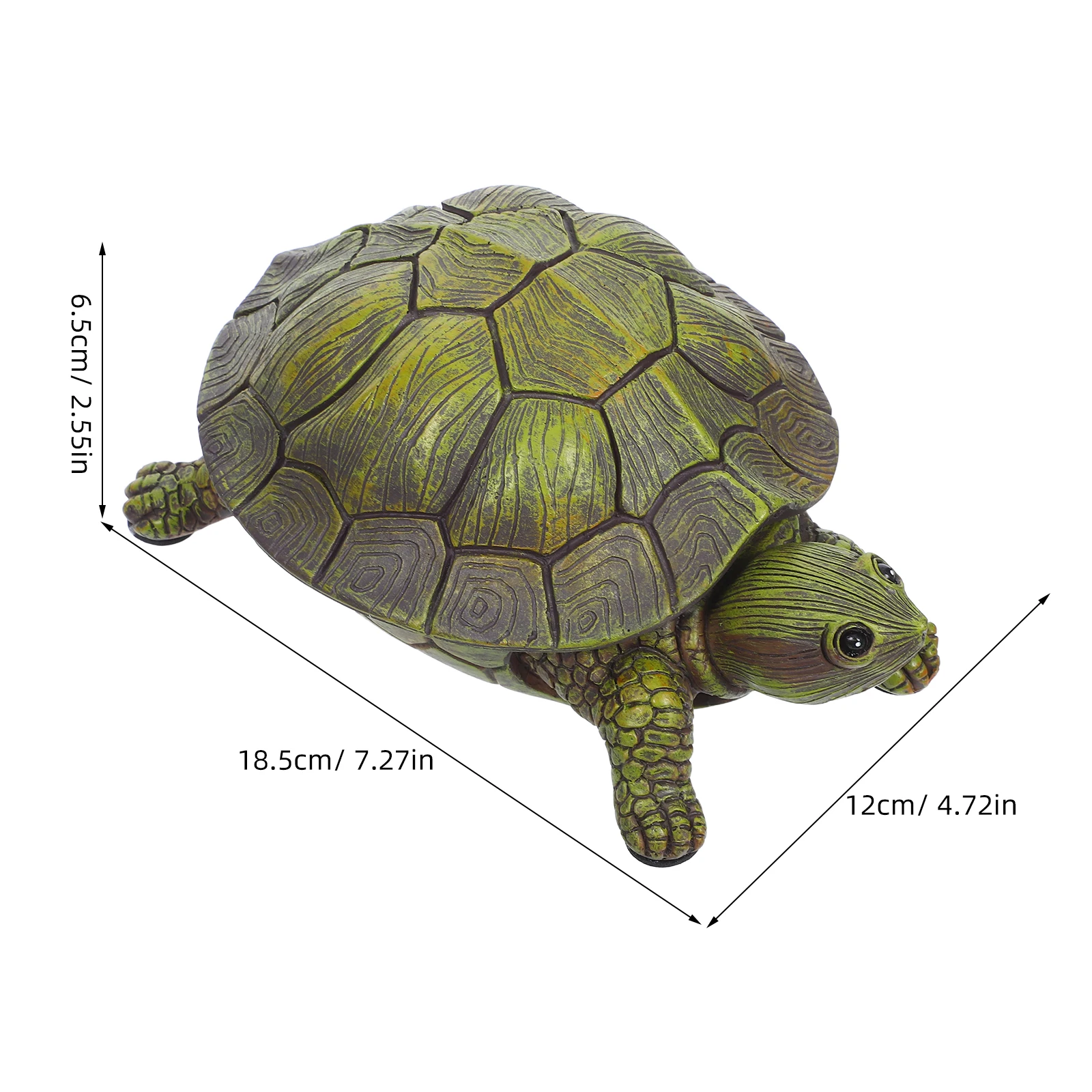 Turtle Key Hider Outdoor Waterproof Resin Hidden Storage Box for Spare Keys Garden Decoration Discreet Security Solution