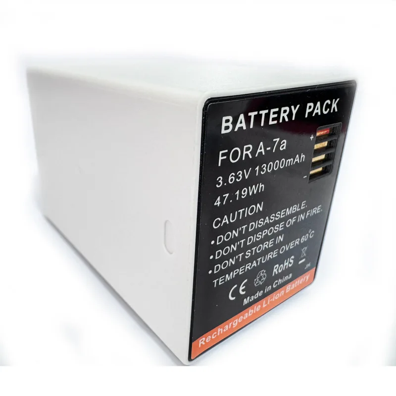 بطارية بديلة A-7a بقدرة 13000 مللي أمبير في الساعة لـ Arlo Ultra/Pro 3/Pro 4 وA-7a/Pro XL لكاميرات Arlo ذات سعة عالية وقوة تدوم طويلاً