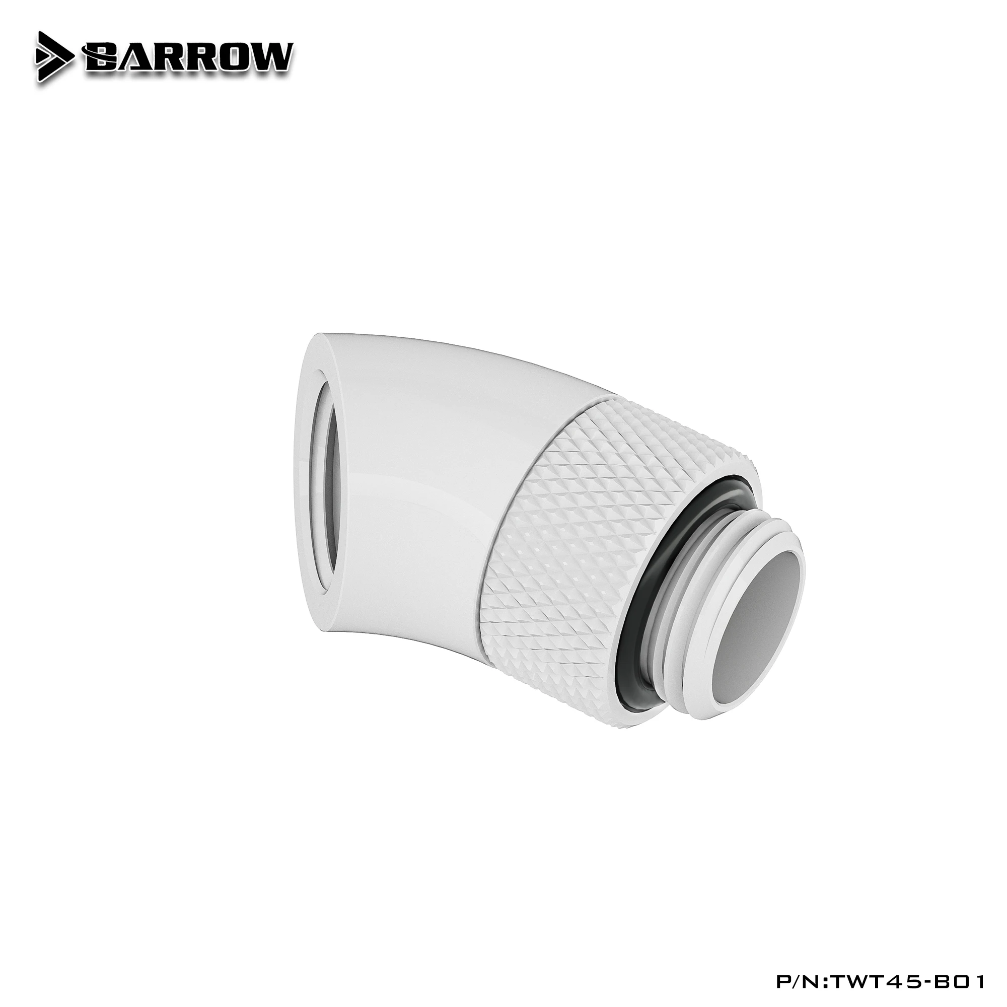 Barrow-conector de tubo de ajuste de 45 grados, accesorios de sistema de refrigeración de PC, 2/4/6/8/10 TWT45-B01 G1/4 macho a hembra