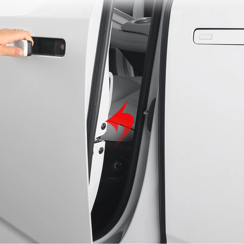 4pcs door silent shock absorber pad, silicone door latch, universal door collision protection sleeve for vehicle models
