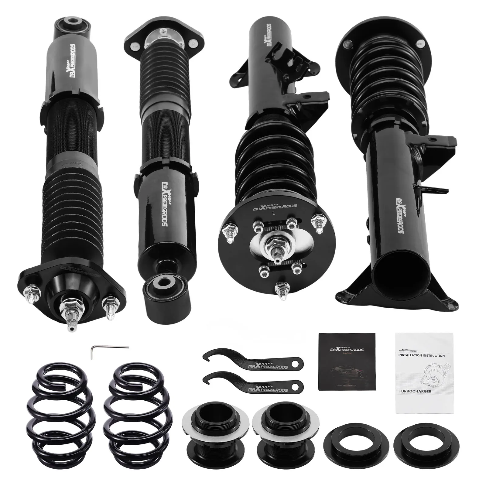 Coilovers 24 Way Damper Struts Kit for BMW 3-Series E36 325 328	 Suspension Struts Shock Absorber For BMW 3 E36 Coupe 318is