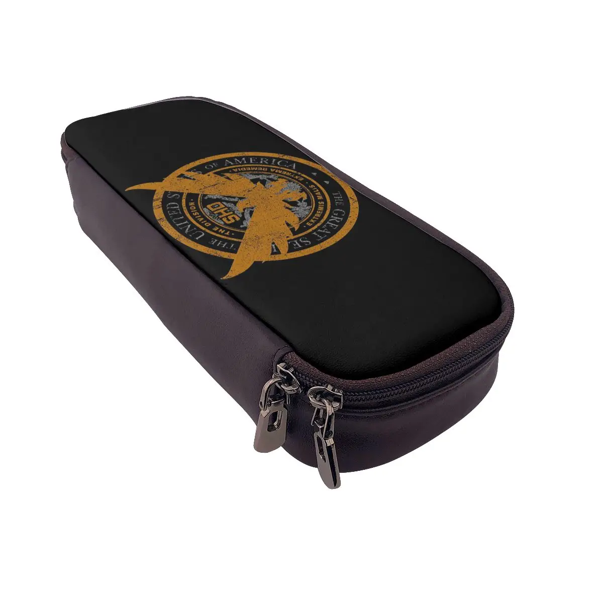 Game Tom Clancys The Division SHD Seal Leather Pencil Case for Boys Girls Pen Box Pencil Bag Stationery Supplies Pen Holder Bag view 6