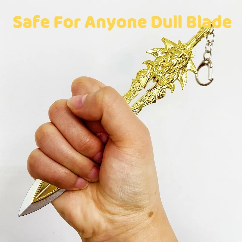 Épée Katana en métal Kratos God of War, couteau Ninja Original samouraï japonais Katana Sabre, accessoires de Cosplay, jouet accessoire, 7.9 pouces