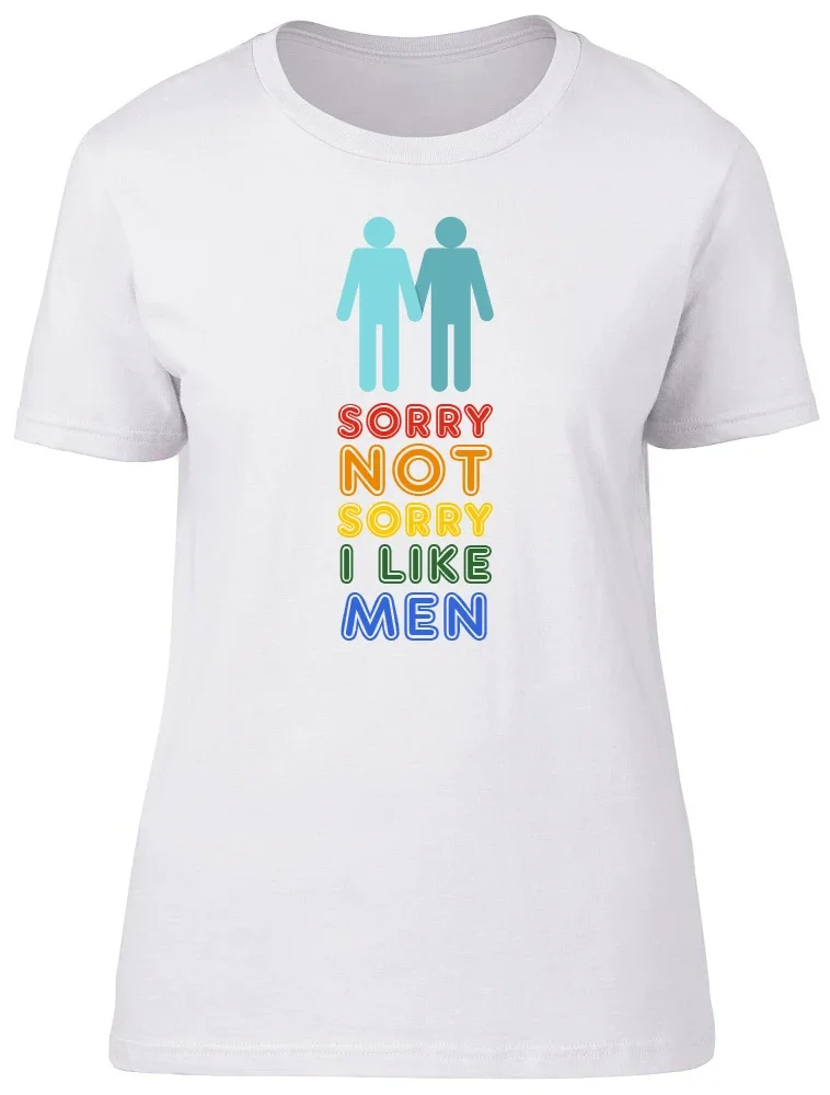 Pride Sorry not Sorry Gay Ladies Womens Fitted T-Shirt