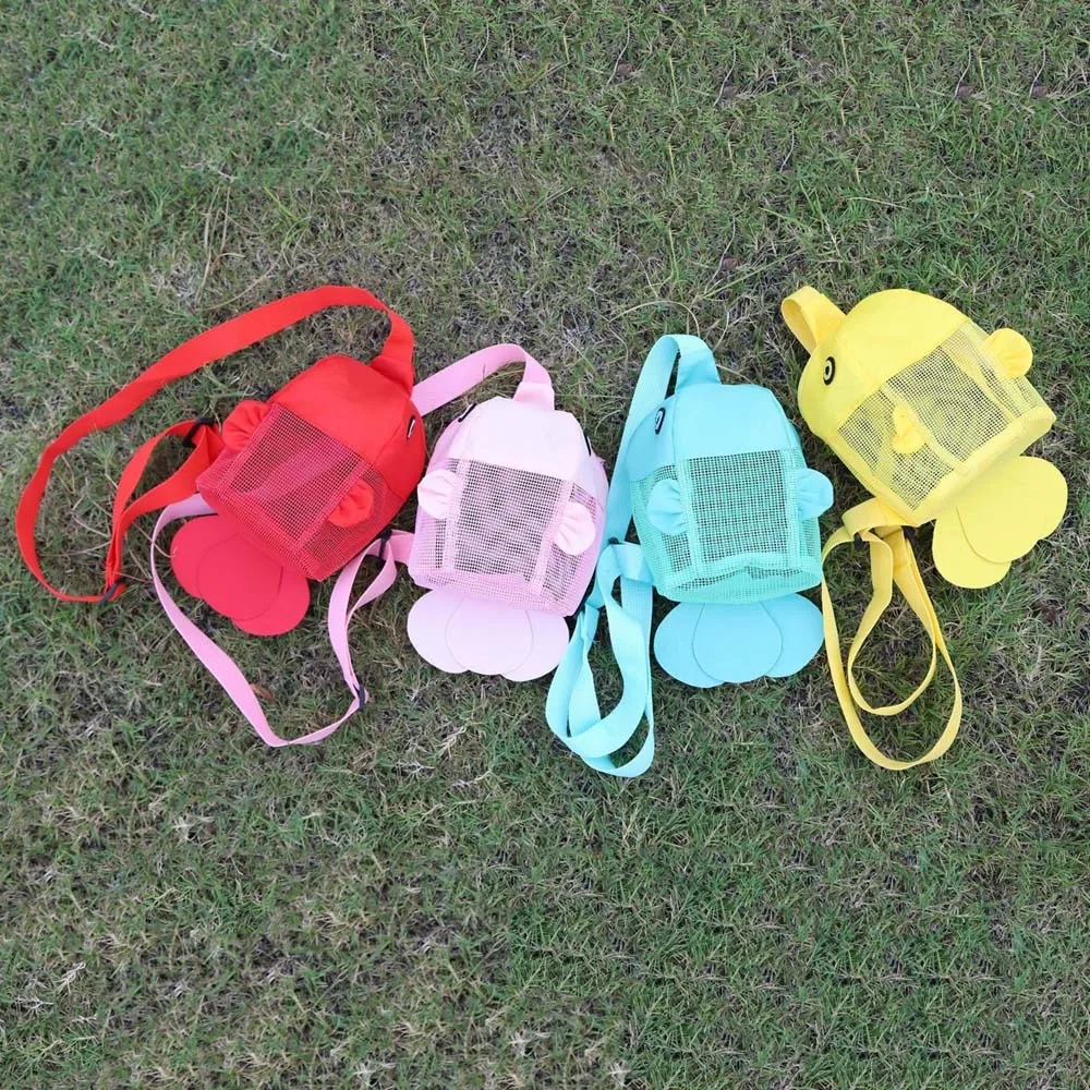 Breathable Children Mesh Chest Bag Clownfish Lobster Hollow Out Dopamine Pouch Fluorescence Color Polyester