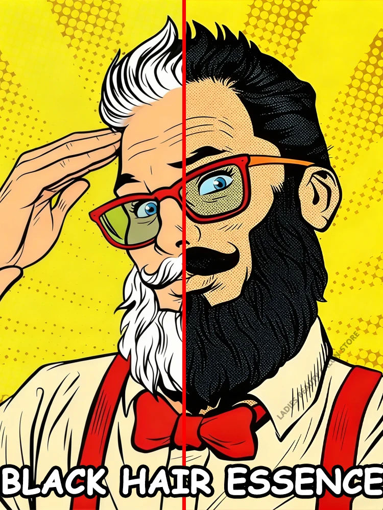 

Black hair serum, anti-gray hair treatment, replenishes melanin and promotes black hair growth.