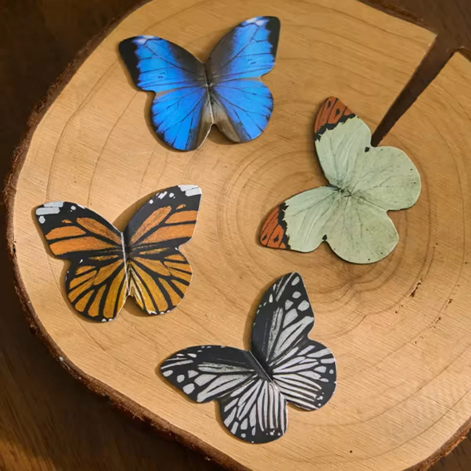 4 قطعة/المجموعة الملونة فراشة الإشارات المرجعية لطيف المغناطيسي المرجعية الجمالية كتاب صفحة Hodler Kawaii القرطاسية القراءة الملحقات