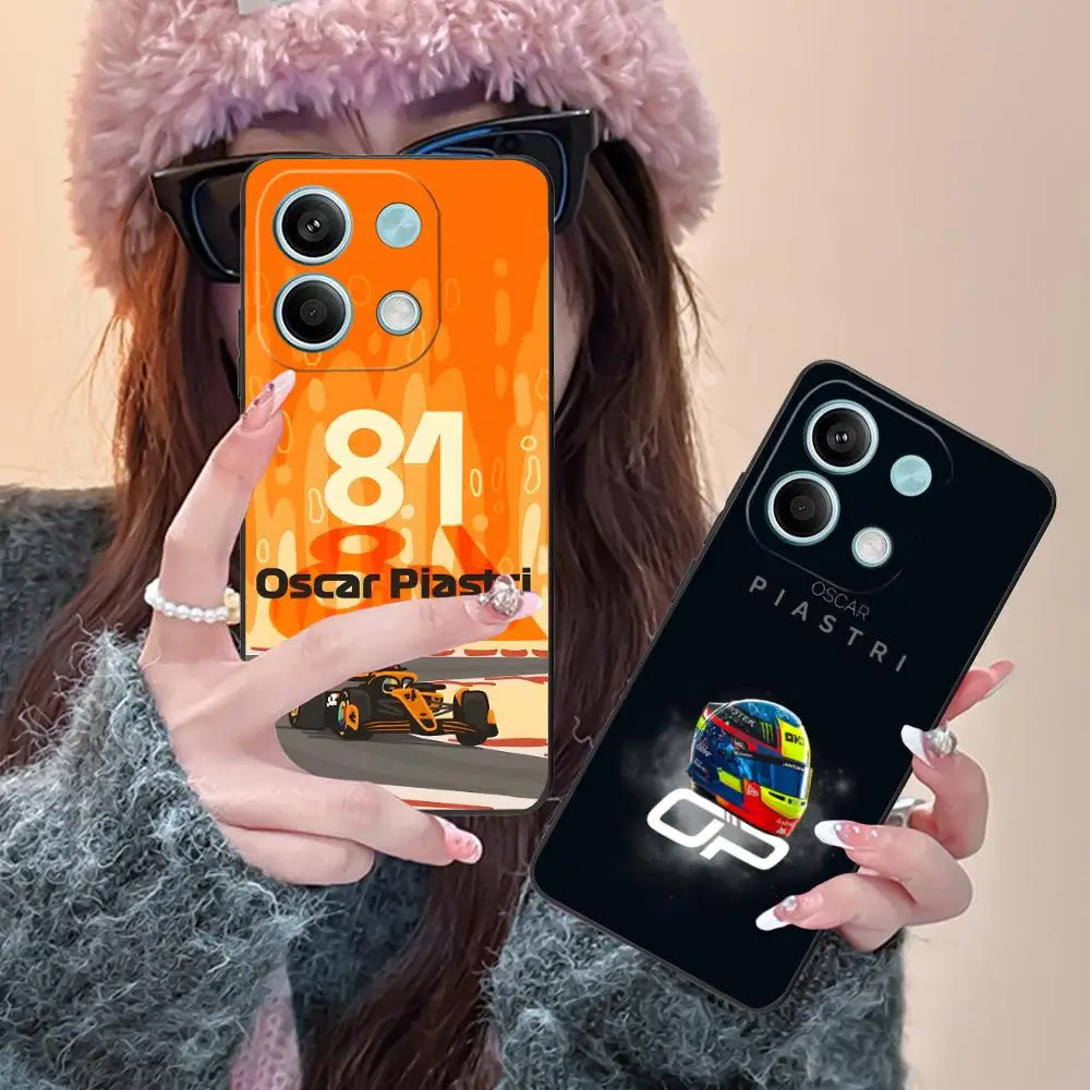 

Чехол для мобильного телефона Oscar Piastri для Xiaomi Redmi Note 14 13 12 11 A5 3 2 1 Pro Plus 4G 5G с цветным принтом, красивый чехол, роскошный